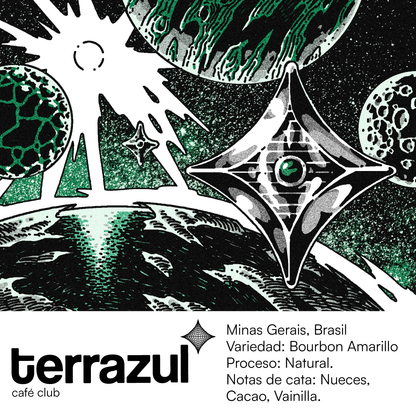 Café de Especialidad Minas Gerais Brasil - Tueste artesanal en grano y molido 250g | Terrazul