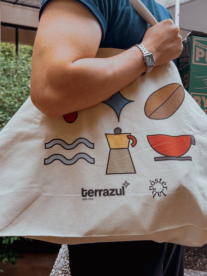 Totebag Terrazul Blanco - Merch Café Club