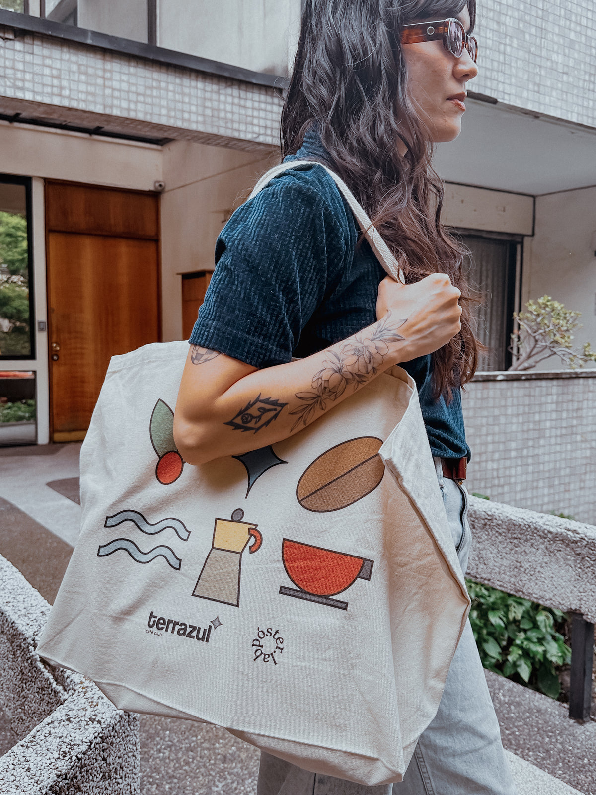 Totebag Terrazul Blanco - Merch Café Club